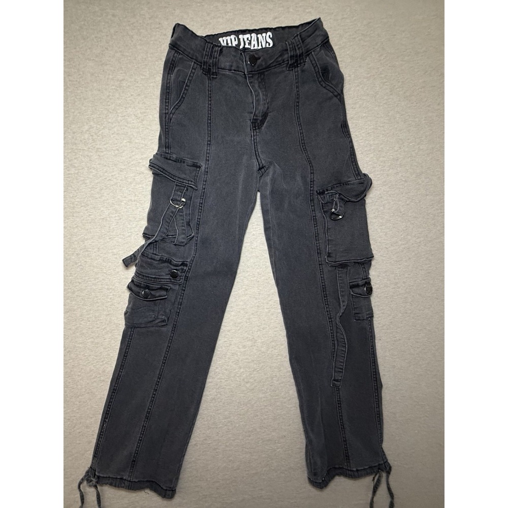 VIP Jeans. Y2K. Cargo jean. Faded Black. size 1.